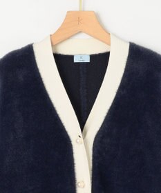 組曲 ナイロンファーニット カーディガン