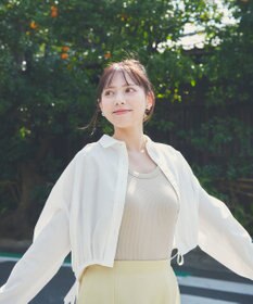 Feroux 【洗える】ショート丈ドロスト シャツ