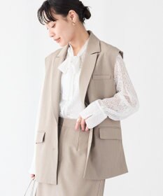 CRAFT STANDARD BOUTIQUE ＜セレモニー＞カットアウトデザインテーラードジレ