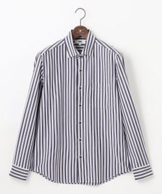 JOSEPH ABBOUD 【キングサイズ・快適な着心地・イージーケア】コンフォートジャージー ストライプ シャツ