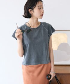 CRAFT STANDARD BOUTIQUE ヴィンテージ加工ロゴプリントノースリーブＰＯ