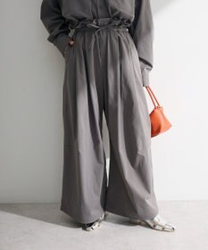 Green Parks ウエストフリルワイドコクーンパンツ