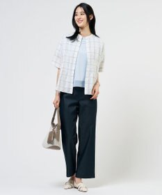 J.PRESS LADIES S 【シーンレスに活躍】コットンスムース シアーデザイン カットソー