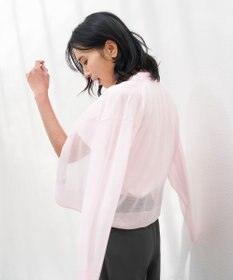 UNFILO ラメシアー カーディガン