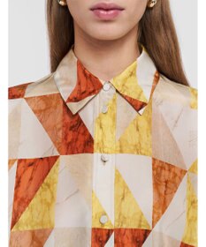 JOSEPH マーブルプリント　シルクシャツ