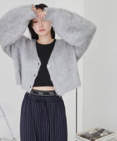 WEGO ファータッチニットショートカーデ