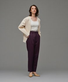 uncrave カラーツイル テーパードパンツ