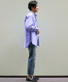 KASHIYAMA GIZA 100/2 バンドカラーシャツ