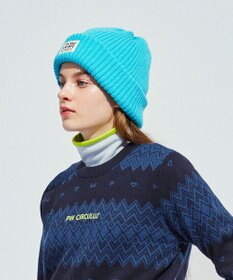 PW CIRCULUS 【手洗い可能】【UNISEX】POPカラー ニットキャップ