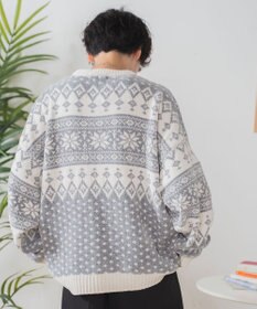 WEGO ベロアモール総柄プルオーバー