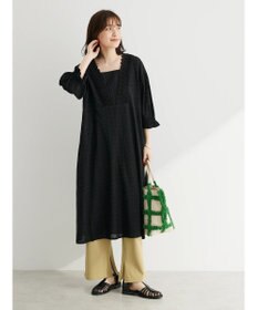 Green Parks Ｉ　胸元レース７分袖ワンピース