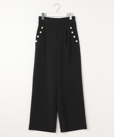Feroux 【古畑星夏さん着用】パールポイントハイウエストセミワイド パンツ