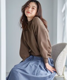 ANY 【洗濯機可能/8色展開】ソフトタッチポリエステルニット