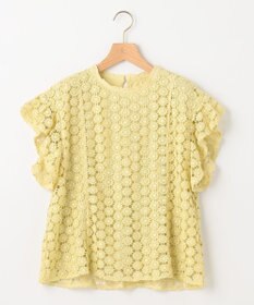 組曲 【洗える】フラワーレース ブラウス