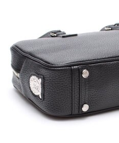 A.D.M.J. 牛革 ボストンバッグ 28cm※SILVER金具