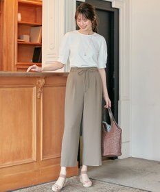 ANY SIS 【UVケア】プレーティングジャージー タックスリーブ カットソー