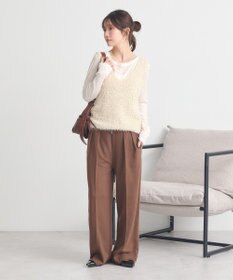 earth music&ecology センターシームタックスウェットパンツ