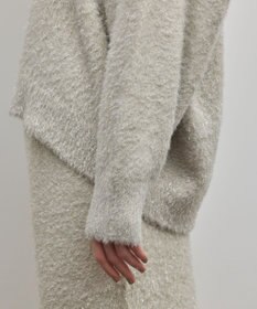 GRACE CONTINENTAL ラメフェザーニットトップ