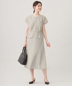 自由区 【カタログ掲載・洗える】レースブラウスコンビ ワンピース