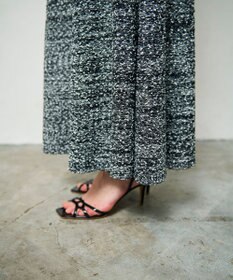 GRACE CONTINENTAL ネップツイードニットスカート