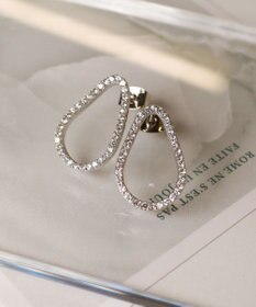 Tiaclasse 【金属アレルギー対応】ティアドロップサークルピアス