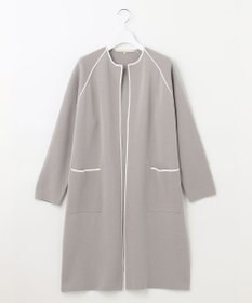 自由区 【XSサイズ～/洗える/セット着用可】ドライコットンハイゲージ ニットライトアウター