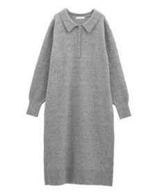 Green Parks 金釦ポロシャツニットワンピース