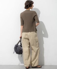 23区 L 【SLOW/一部店舗限定】ハイカウントギャバ パラシュート カーゴパンツ