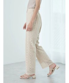 earth music&ecology フラワーレースパンツ