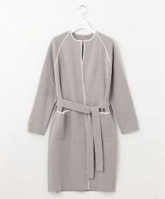 自由区 【XSサイズ～/洗える/セット着用可】ドライコットンハイゲージ ニットライトアウター