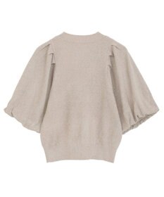 earth music&ecology ラメモールパフスリニットプルオーバー