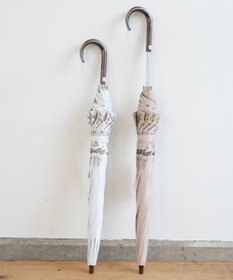 AND WOOL 〈一級遮光生地・晴雨兼用〉筆記帳刺繍の日傘 （長傘タイプ）