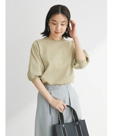 Green Parks パフ５分袖ニットプルオーバー