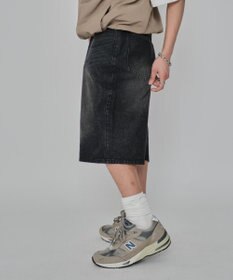 WEGO 【紐で調節可能】スーパーバギーデニムショーツ