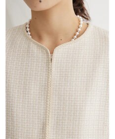 Green Parks ｅｆ－ｄｅ　ツィード風ノーカラージャケット