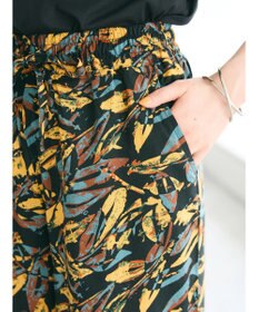 CRAFT STANDARD BOUTIQUE レーヨン柄プリントワイドパンツ