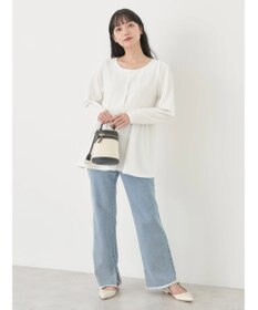 earth music&ecology ペプラムカットプルオーバー