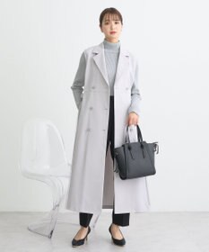 earth music&ecology サイドプリーツジレンチ