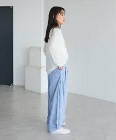 CRAFT STANDARD BOUTIQUE ベルトデザインワイドパンツ