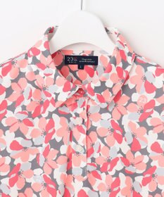 23区GOLF 【WOMEN】【吸水速乾・UVケア】ＳＡＫＵＲＡモチーフプリント 半袖シャツ