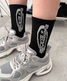 WEGO オーバルロゴデザインソックス