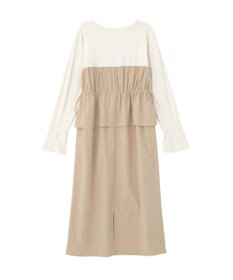 Green Parks ペプラムドッキングワンピース