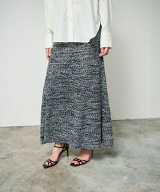 GRACE CONTINENTAL ネップツイードニットスカート