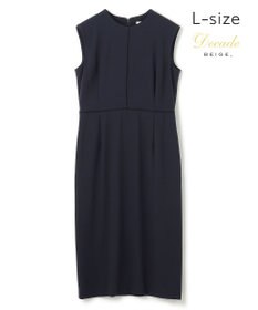 BEIGE， 【L-size】CINDY / クルーネックドレス