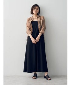 YECCA VECCA 【2点SET】シアーシャツ×Aラインキャミワンピース