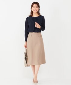 ANY SIS L 【吸水速乾・UVケア】コンフォートジャージー シフォンコンビ カットソー