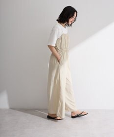 Green Parks 胸元バルーンワイドシルエットサロペット