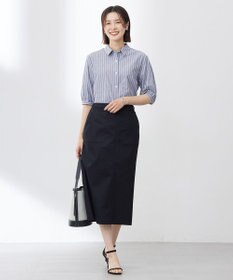 J.PRESS LADIES S 【洗える】BEZ 空羽ストライプ シャツ ブラウス