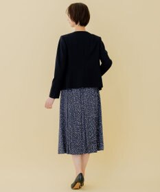 自由区 【好評につき追加生産/洗える】WASHABLEPONTE ノーカラージャケット