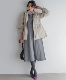 組曲 【加藤ローサさん着用】スキッパーニット ワンピース